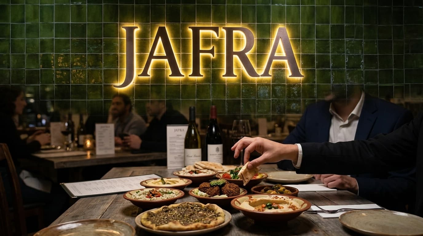 Jafra dining room at night