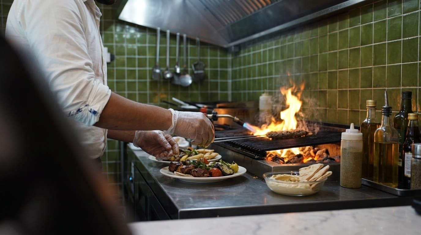 Kitchen fire detail